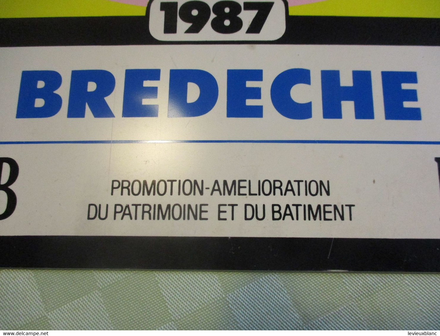 Plaque Ancienne Rallye Automobile/"OFFICIEL"/Saint-Germain-Paris/BREDECHE/6éme Rallye  Auto D'Epoque/1987     AC163 - Placas De Rally