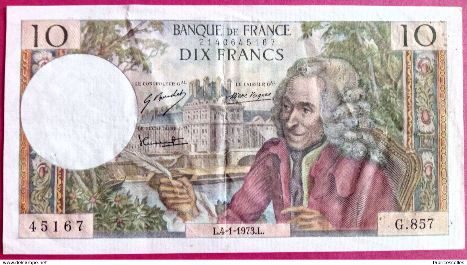 France - Billet 10 Francs Voltaire TTB - 10 F 1963-1973 ''Voltaire''