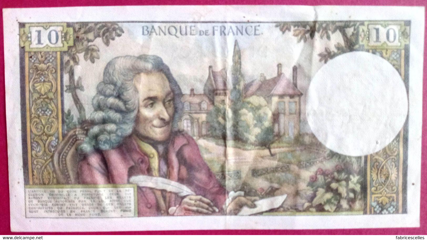 France - Billet 10 Francs Voltaire TTB - 10 F 1963-1973 ''Voltaire''