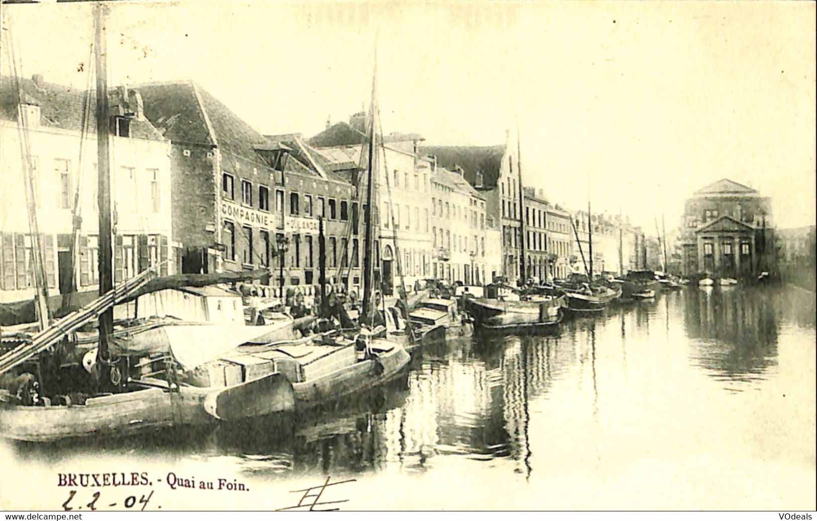 038 556 - CPA - Belgique - Bruxelles - Quai Au Foin - Maritiem