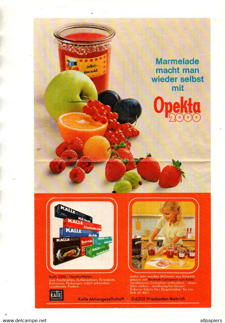 Marmelade Macht Man Wieder Selbst Mit Opekta 2000 - Format : 16.5x27 cm - Food
