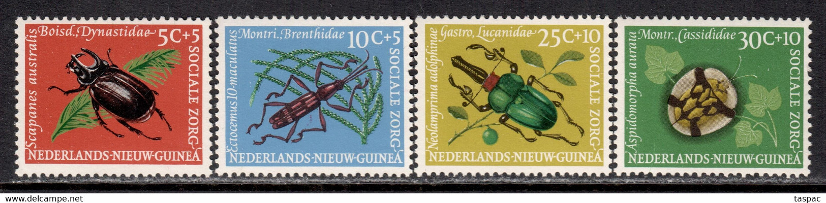 Netherlands New Guinea 1961 Mi# 69-72 ** MNH - Beetles - Niederländisch-Neuguinea