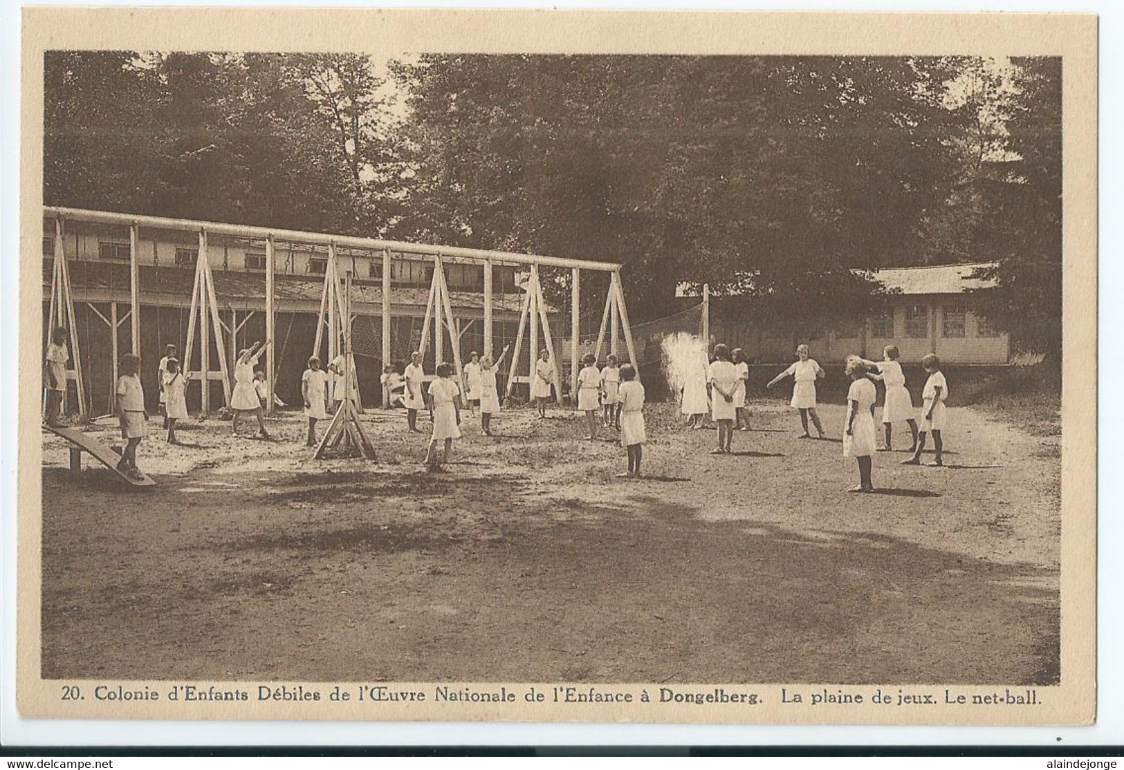 Dongelberg - Colonie D'enfants Débiles De L'Oeuvre Nationale à Dongelberg - La Plaine De Jeux - Le Net-ball - Jodoigne