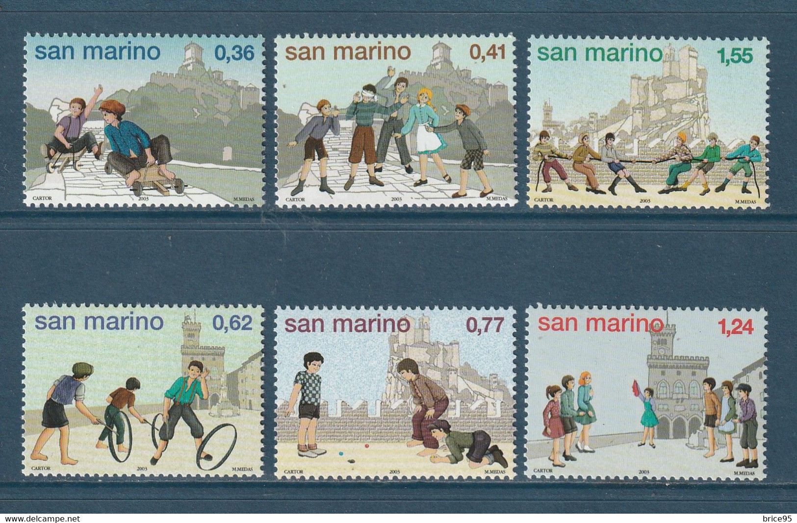 ⭐ Saint Marin - YT N° 1906 à 1911 ** - Neuf Sans Charnière - 2003 ⭐ - Unused Stamps