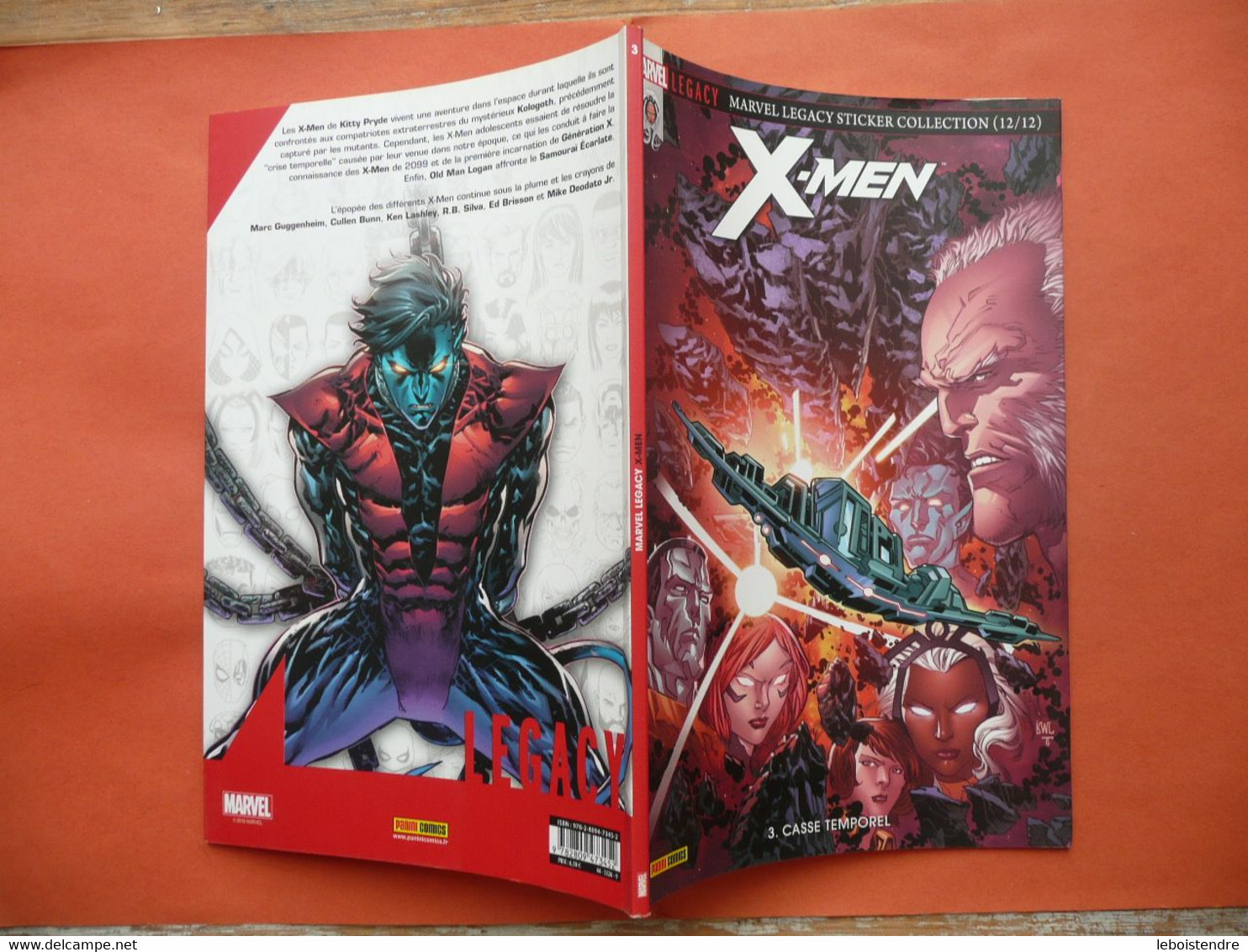 MARVEL LEGACY X-MEN N 3 SEPTEMBRE 2018 AVEC STICKER COLLECTION ( LES 12/12 ) MARVEL PANINI COMICS TRES BON ETAT - Marvel France