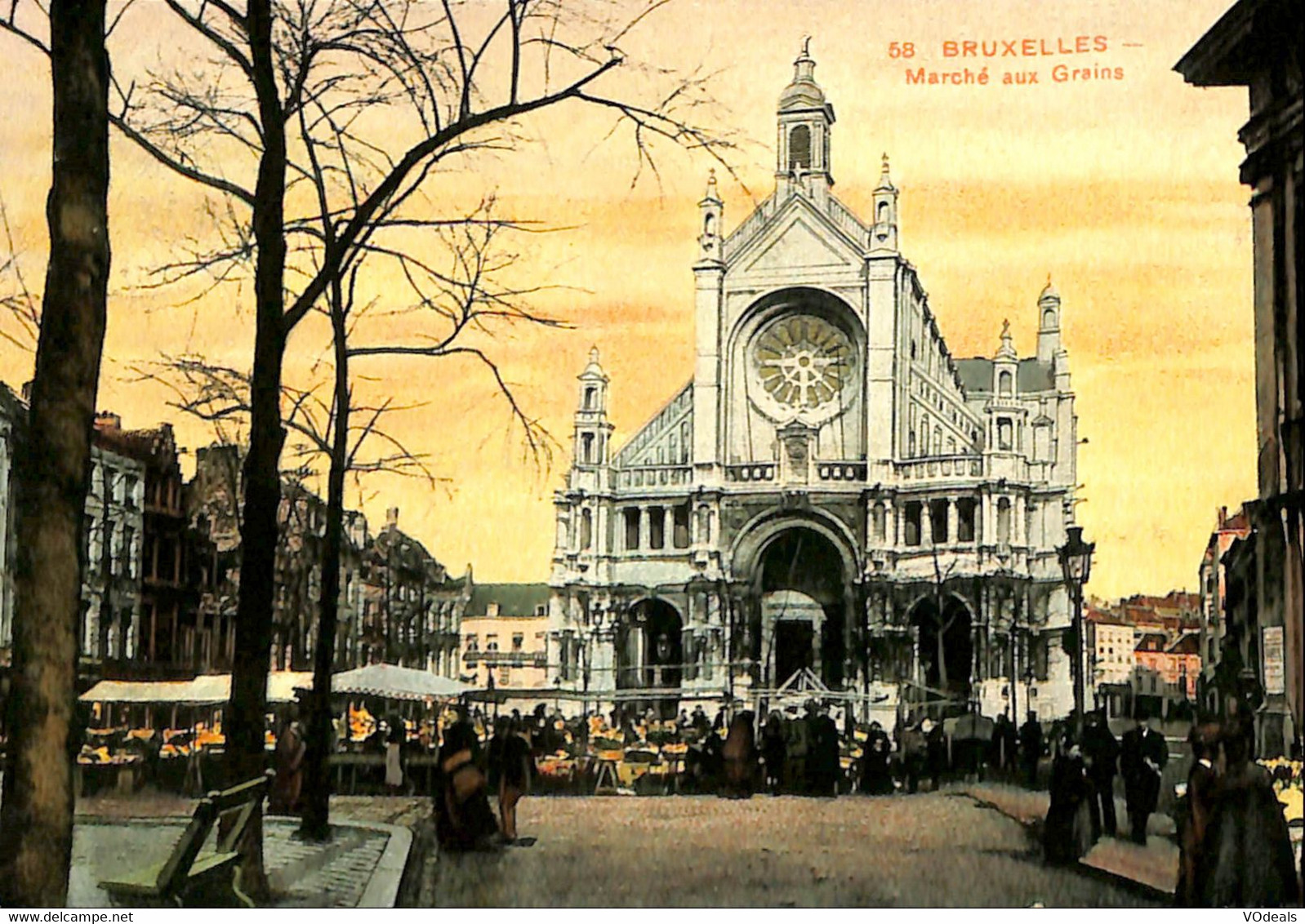 038 567 - CPA - Belgique - Bruxelles - Marché Aux Grains - Mercati