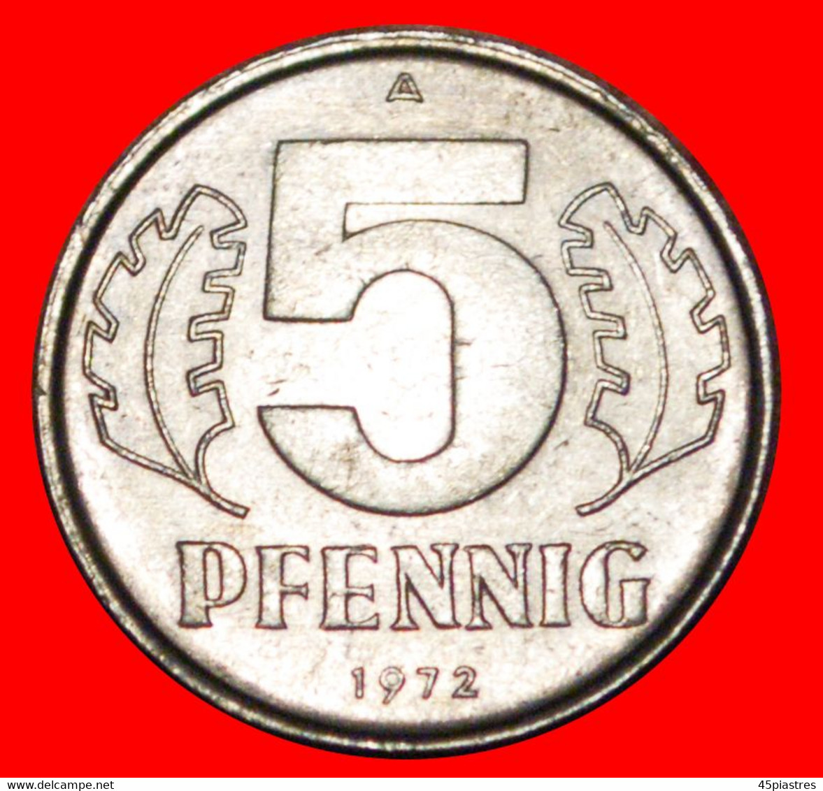 * HAMMER AND COMPASS: GERMANY ★ 5 PFENNIG 1972A! MINT LUSTRE! LOW START ★ NO RESERVE! - 5 Pfennig