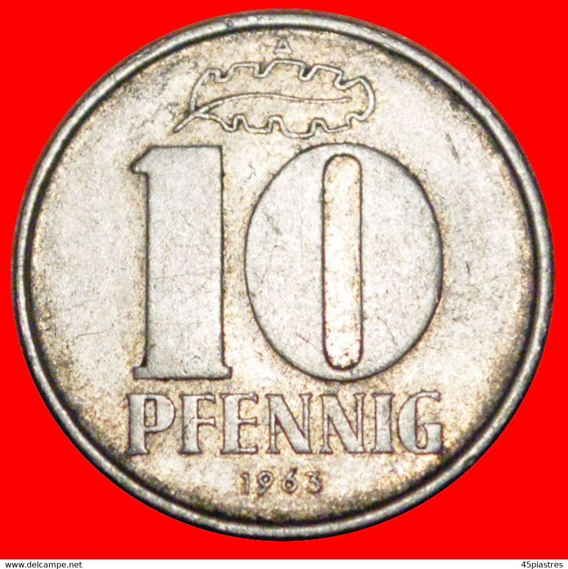 * HAMMER AND COMPASS (1963-1990): GERMANY ★ 10 PFENNIG 1963A! DISCOVERY COIN! LOW START ★ NO RESERVE! - 10 Pfennig