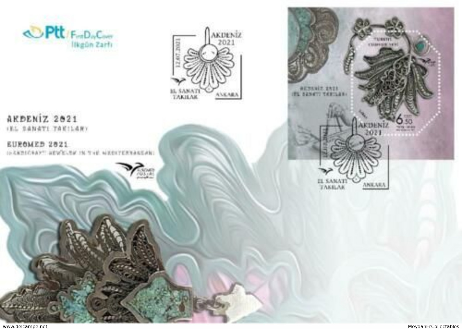 TURKEY / 2021 - (FDC) Euromed, MNH - Covers & Documents