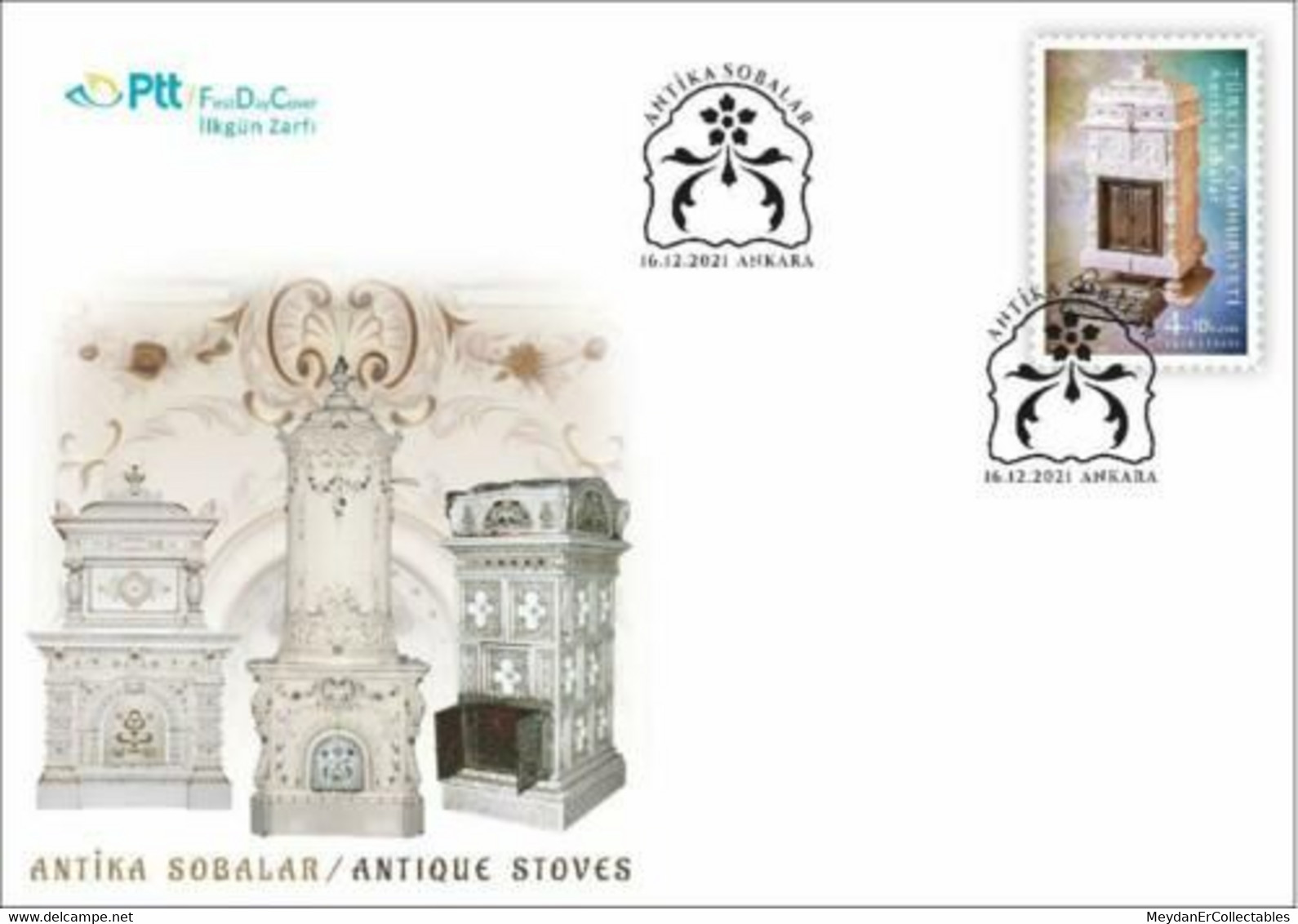 TURKEY / 2021 - (FDC) Antique Stoves, MNH - Lettres & Documents