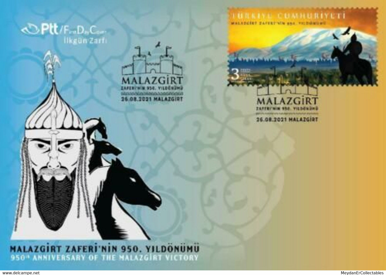 TURKEY / 2021 - (FDC) 950th Anniversary Of Malazgirt Victory (Bird), MNH - Lettres & Documents