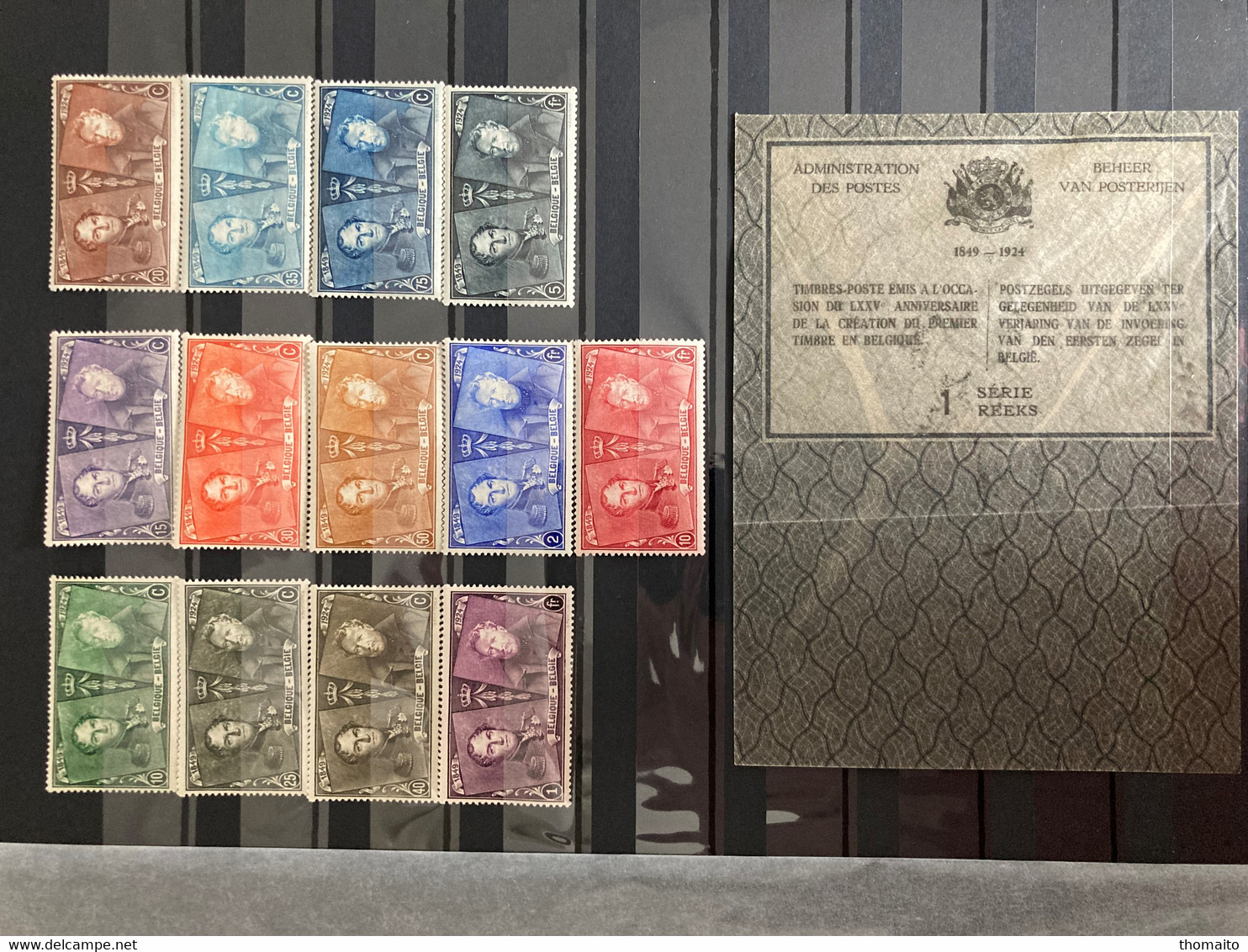 België - OBP/COB 221-233 - Jubileumreeks/75e Anniversaire + Originele Enveloppe Originale - MNH/**/NSC - Unused Stamps