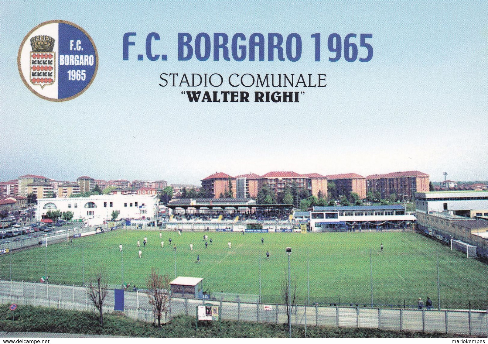 BORGARO TORINESE ( TO )_F.C. BORGARO 1965_STADIO COMUNALE  "WALTER RIGHI"_Stadium_Stade_Estadio_Stadion - Estadios E Instalaciones Deportivas