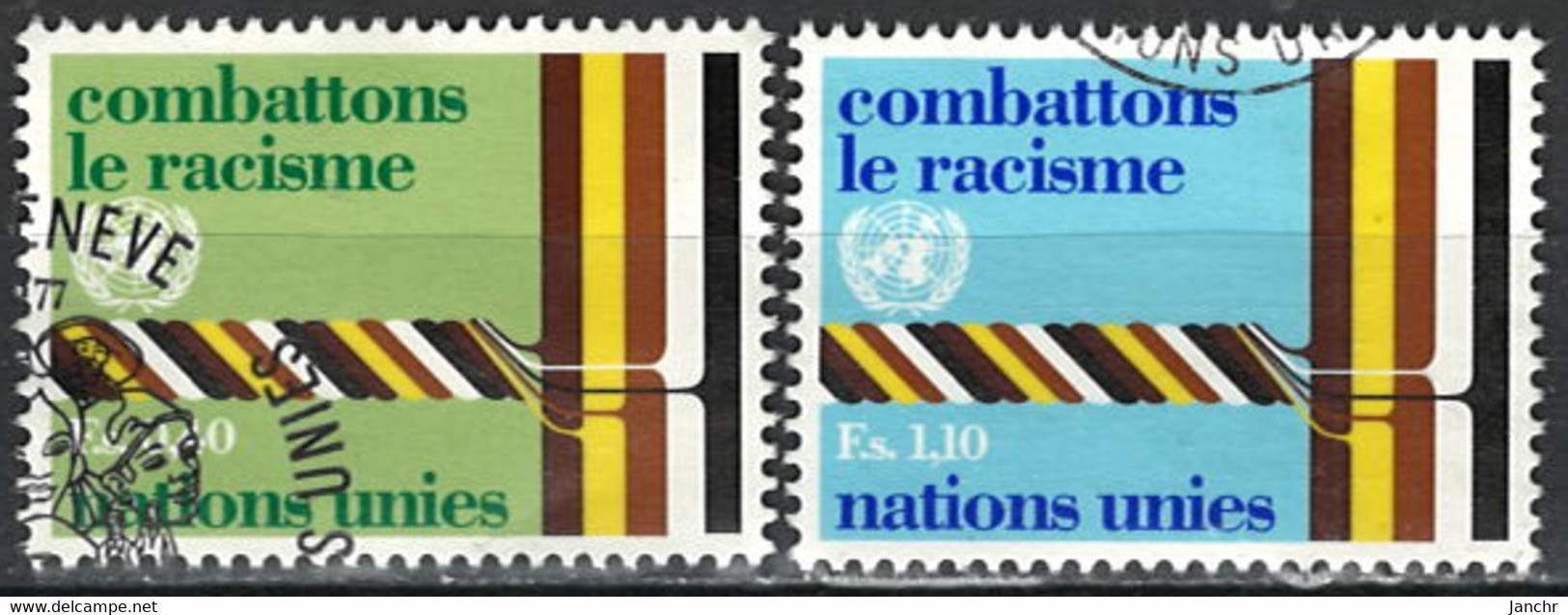 United Nations (UNO) - Geneva 1977. Mi.Nr. 68 - 69, Used O - Oblitérés