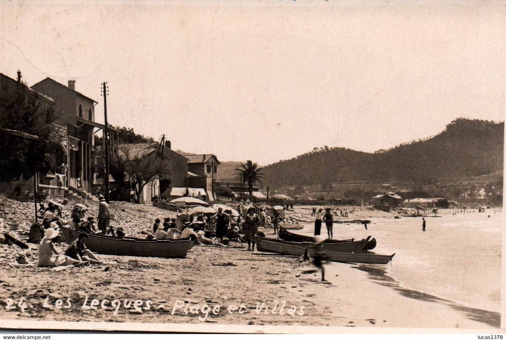 83 / LES LECQUES / PLAGE ET VILLAS / JOLIE CARTE PHOTO - Les Lecques