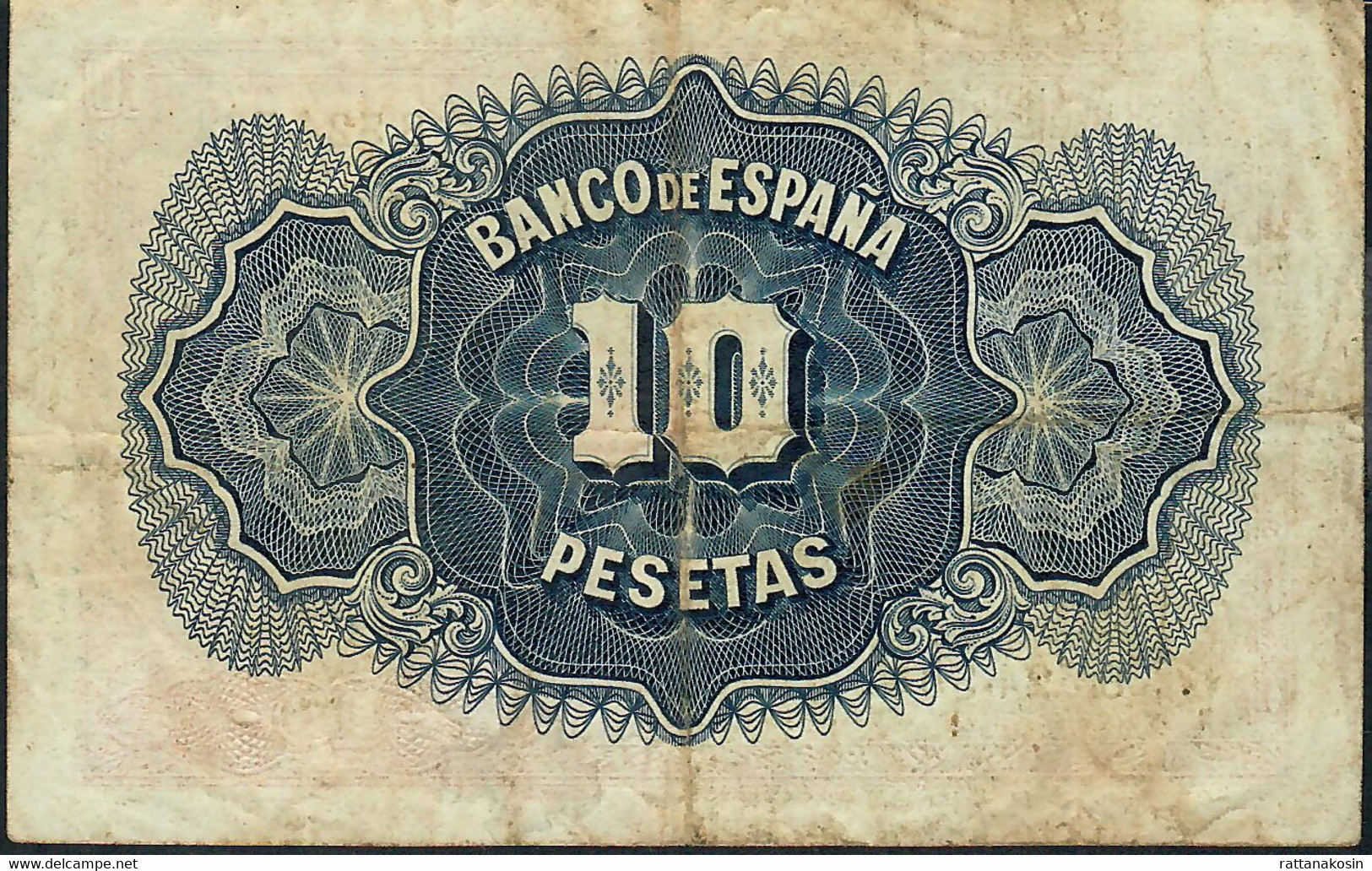 SPAIN P86 10 PESETAS 1935  VF - 10 Peseten