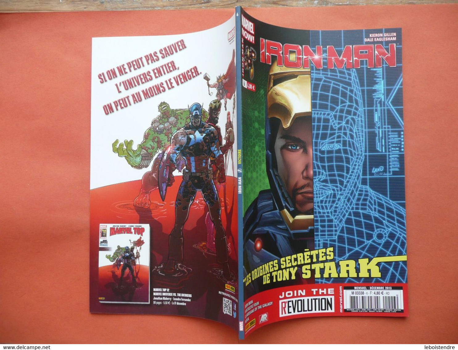 IRON MAN N 6 DECEMBRE 2013 JOIN THE REVOLUTION MARVEL NOW !  PANINI COMICS TRES BON ETAT - Marvel France