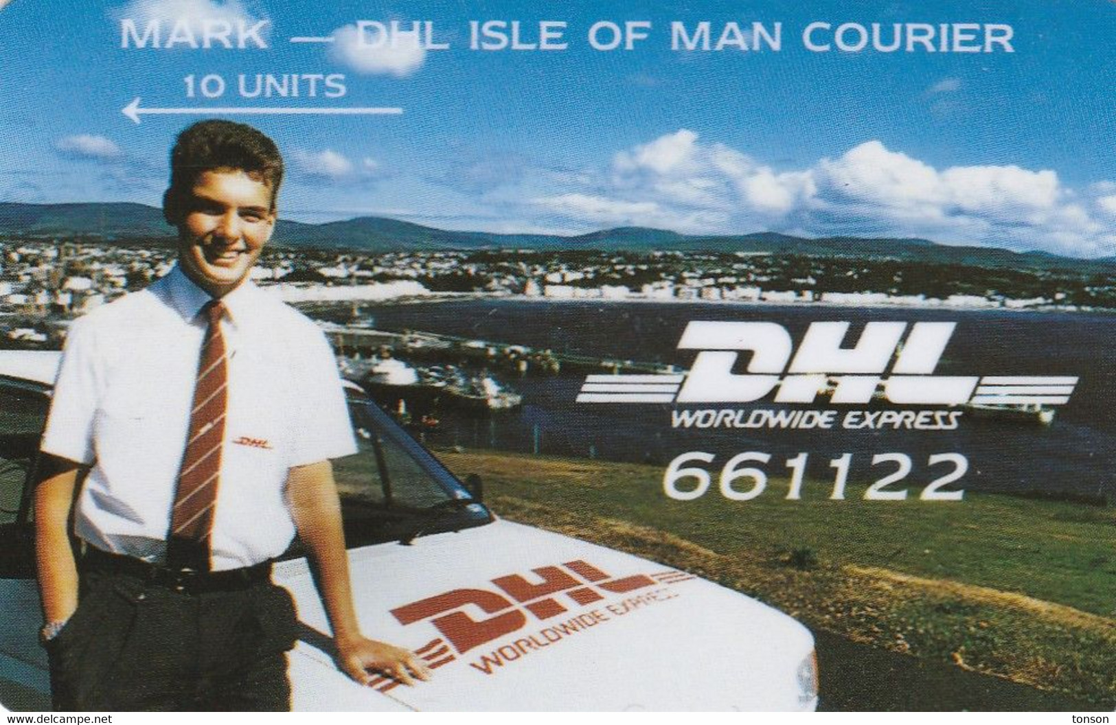 Isle Of Man, 5IOMH, DHL Courier Services, Mark, 2 Scans .  Mint - Man (Isle Of)