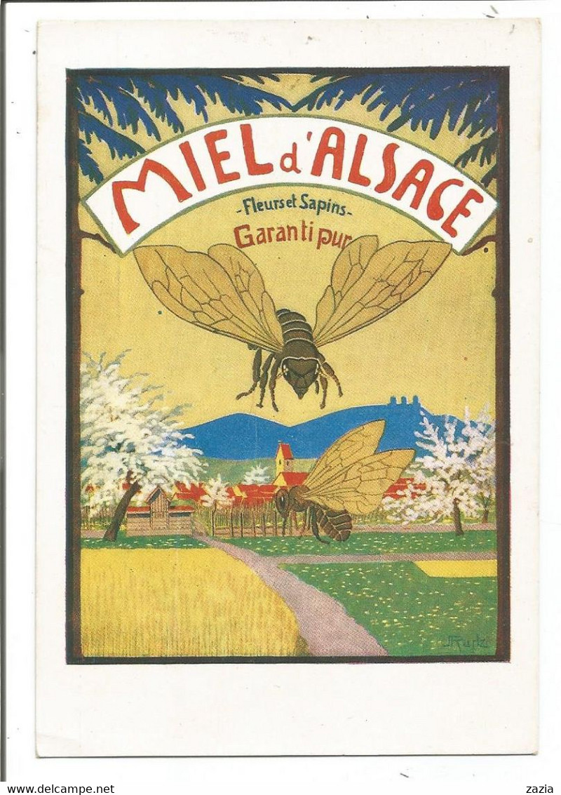 THD. 655/ Carte Pub "Miel D'Alsace" - Apiculture - Sonstige & Ohne Zuordnung