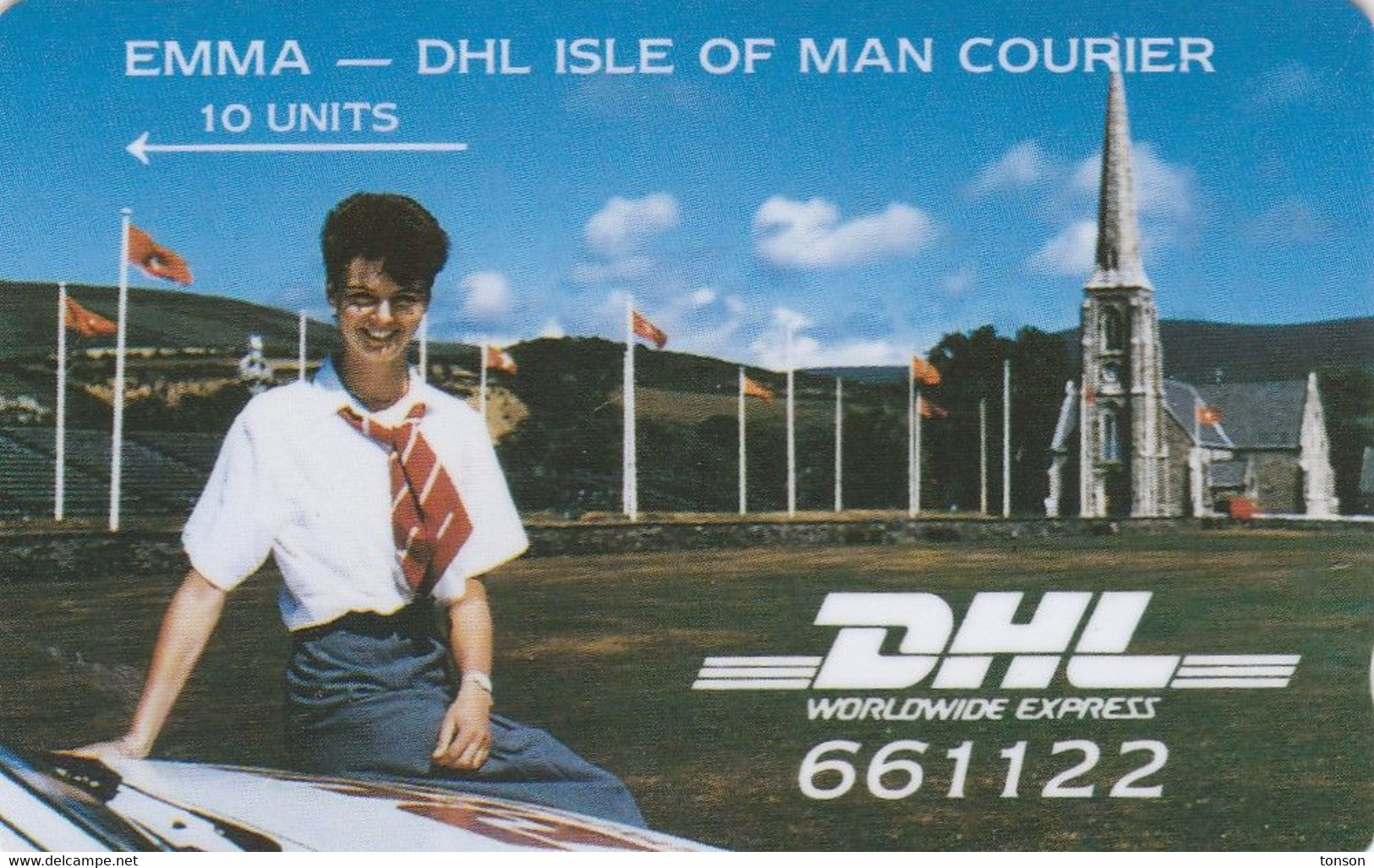 Isle Of Man, 5IOME, DHL Courier Services, Emma, 2 Scans .  Mint - Man (Isle Of)