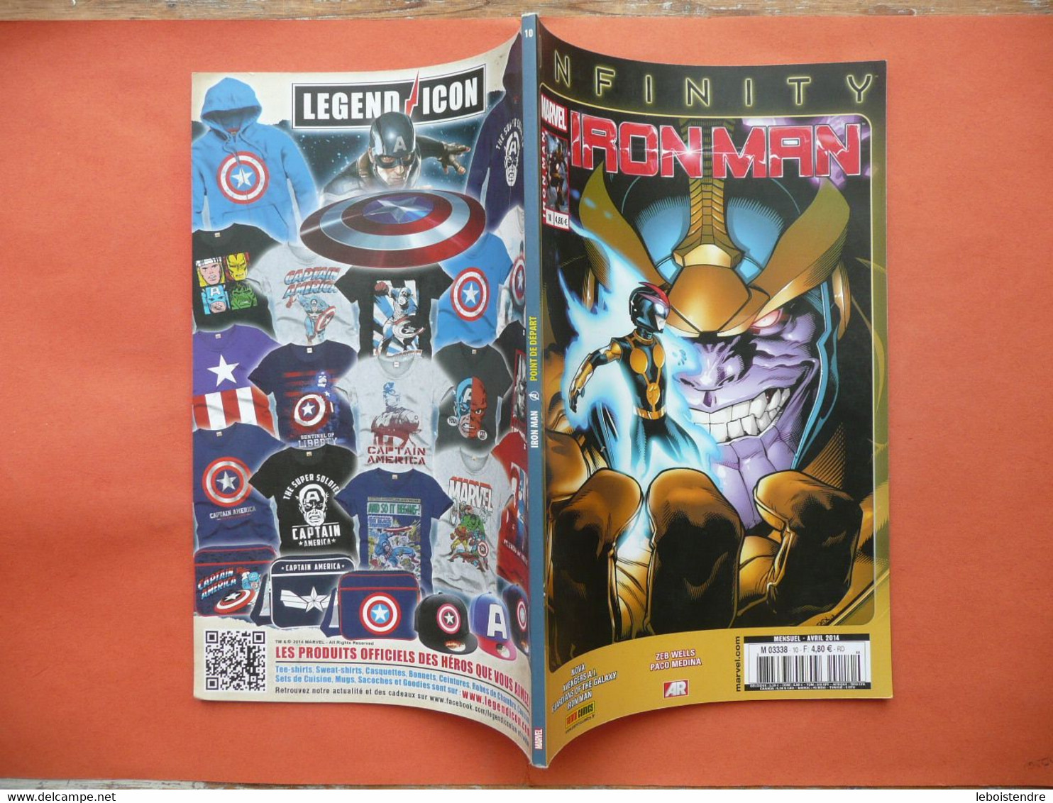 IRON MAN V4 N 10 AVRIL 2014 INFINITY  MARVEL  PANINI COMICS TRES BON ETAT - Marvel France