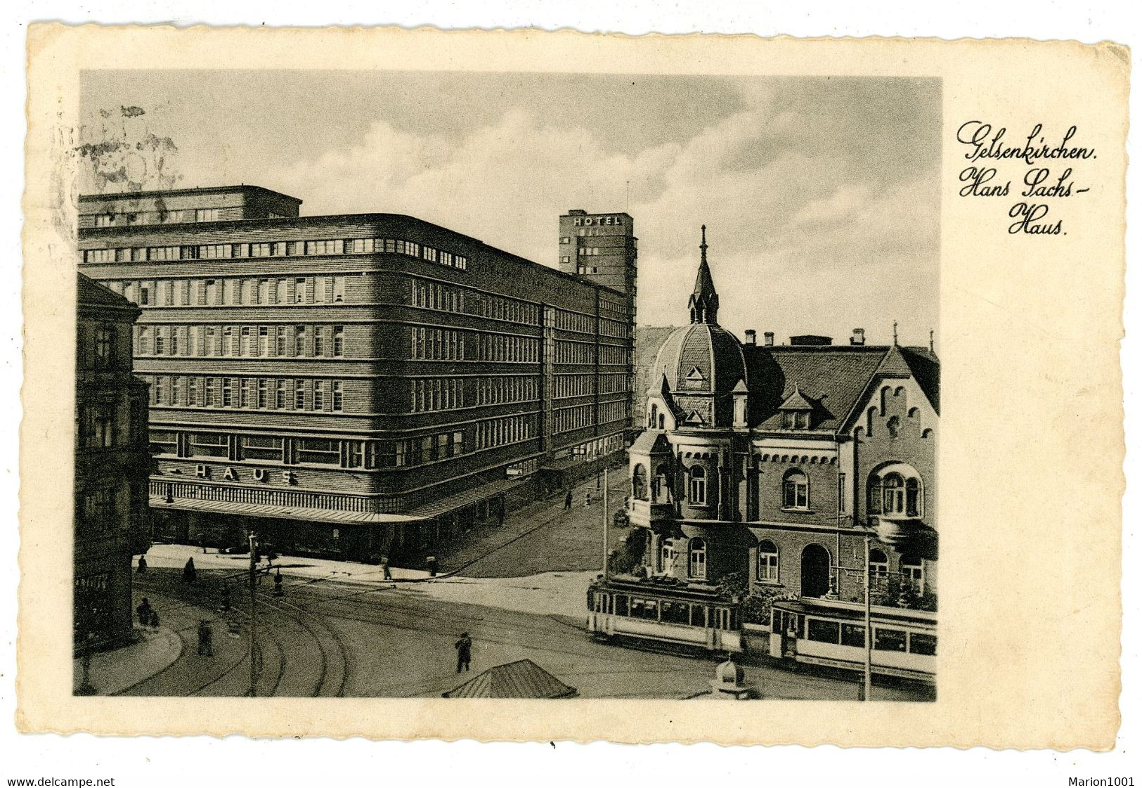 Gelsenkirchen Hans Sachs Haus - Ak 1933 Nach Holland - Gelsenkirchen