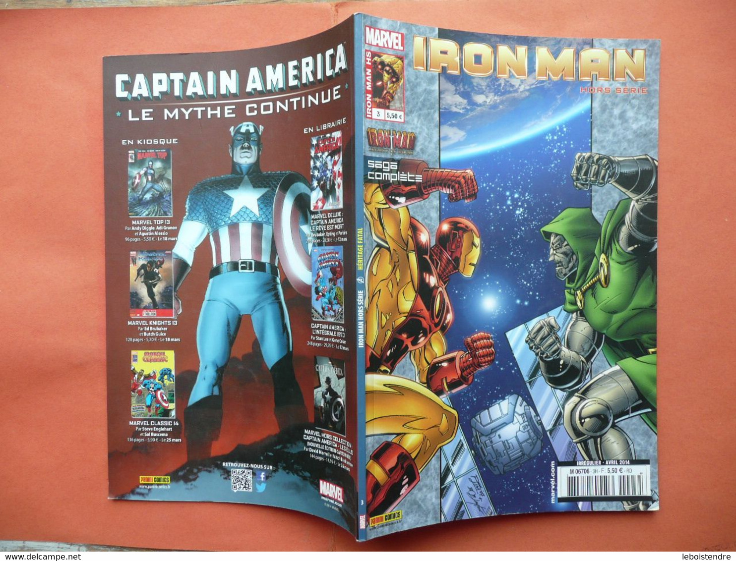 IRON MAN HORS SERIE N 3 AVRIL 2014  MARVEL  PANINI COMICS TRES BON ETAT - Marvel France