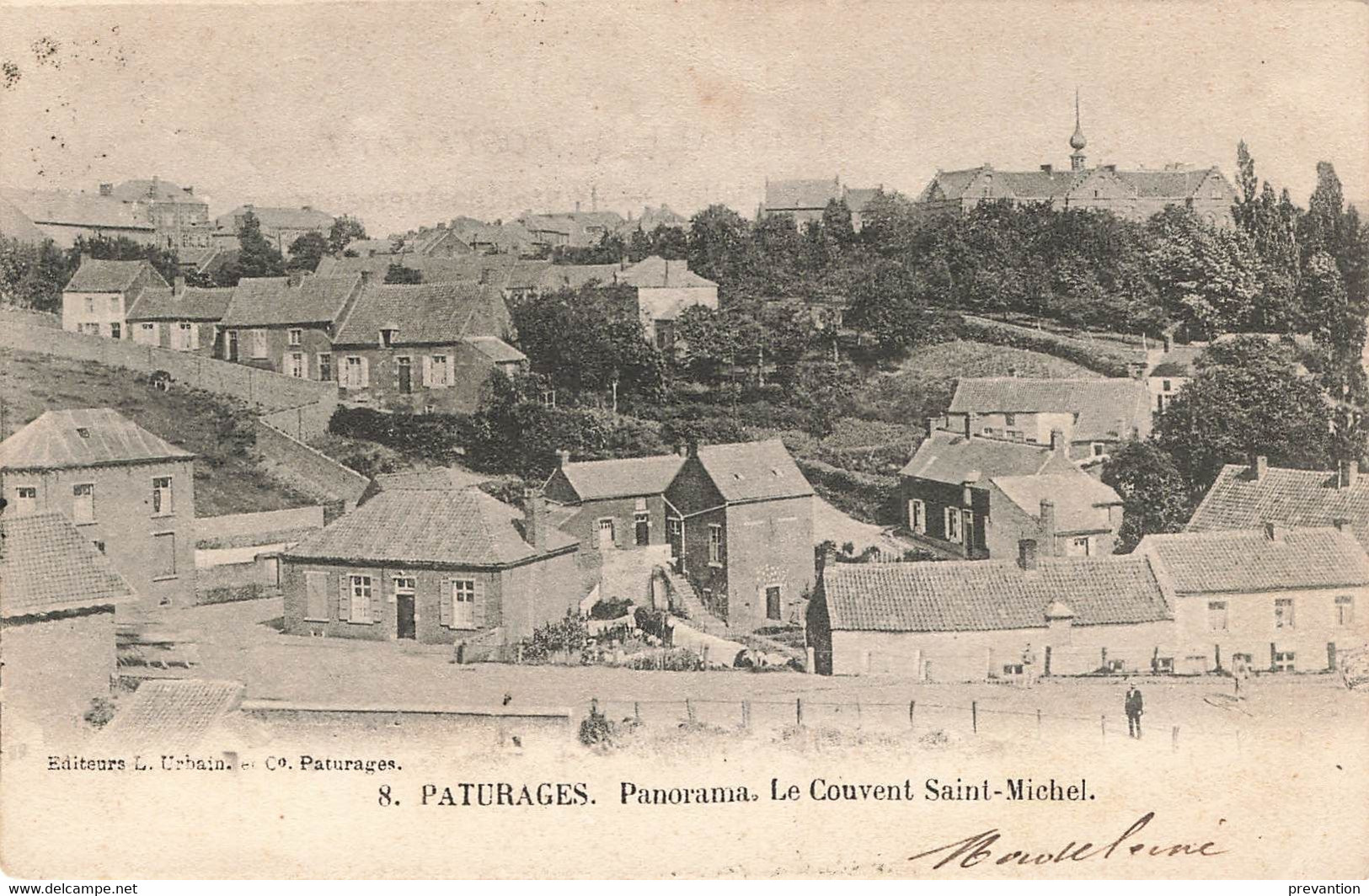 PATURAGES - Panorama - Le Couvent Saint-Michel - Carte Circulé En 1902 - Colfontaine