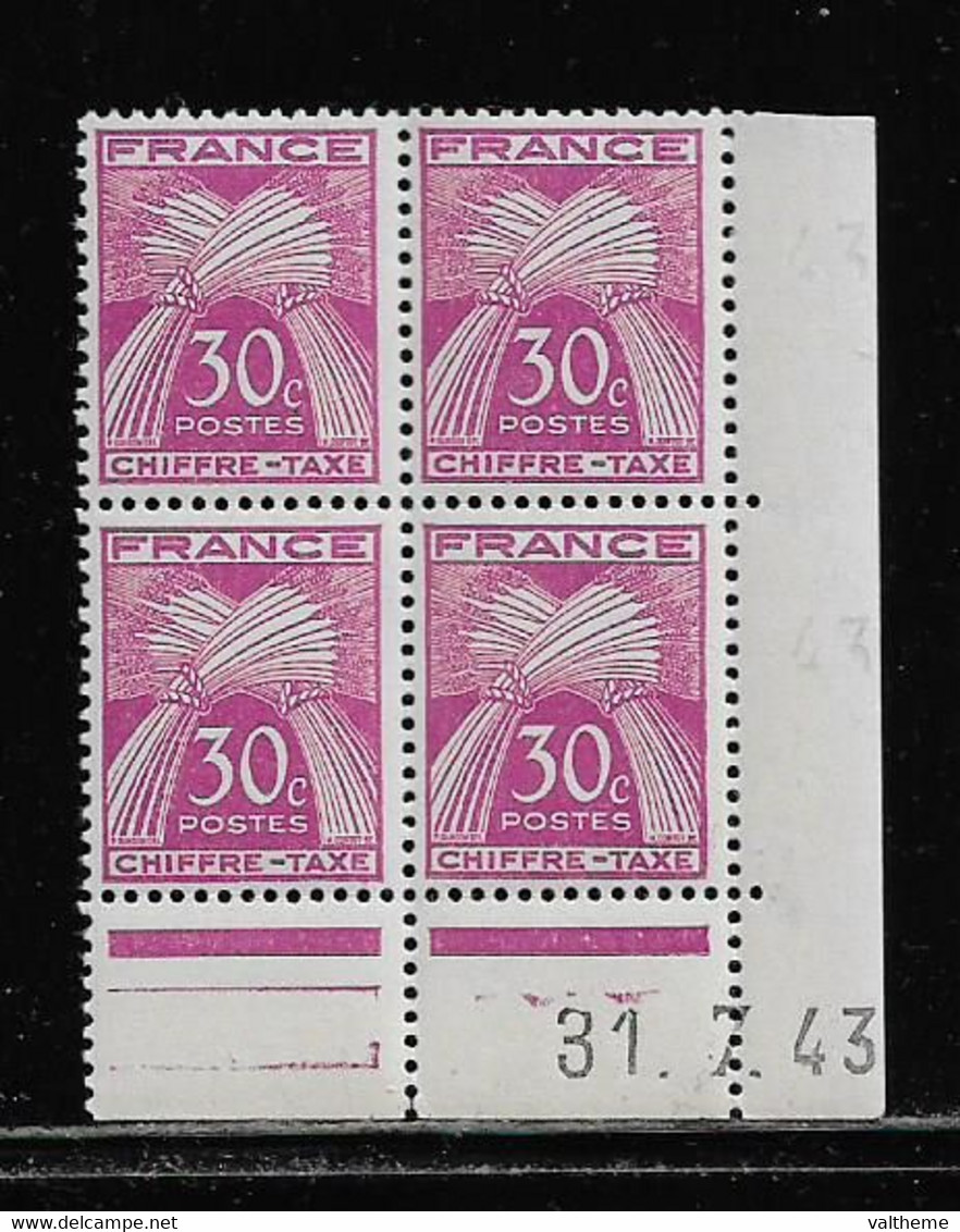 FRANCE  ( FCDT - 39 )  1943  N° YVERT ET TELLIER  N° 68   N** - Postage Due