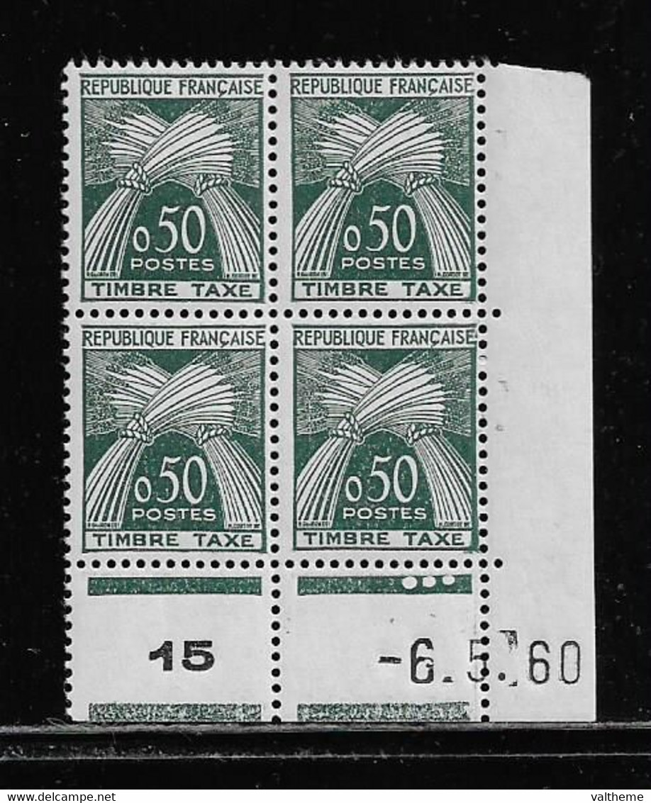 FRANCE  ( FCDT - 55 )  1960  N° YVERT ET TELLIER  N° 93   N** - Postage Due