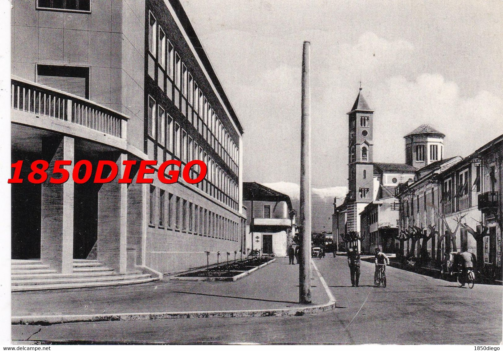 AVEZZANO - PALAZZO DEGLI STUDI F/GRANDE  VIAGGIATA 1957 ANIMAZIONE - Avezzano