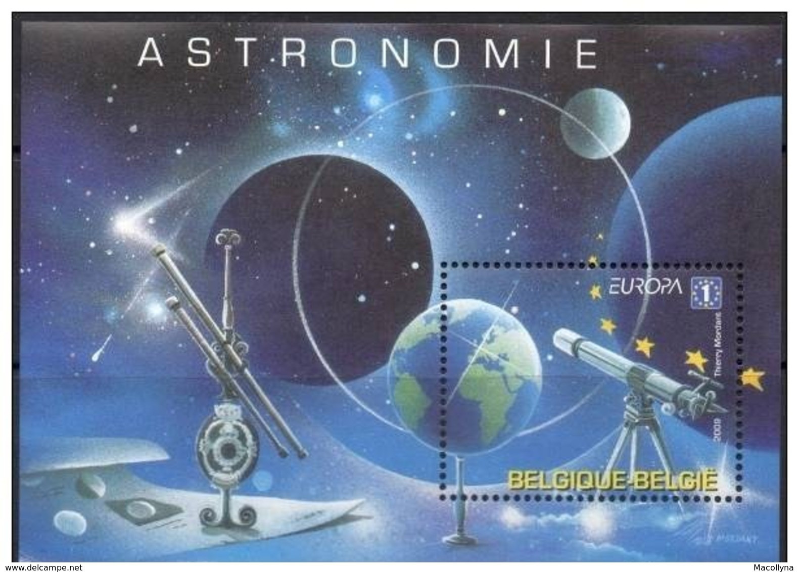 Blok 167** Astronomie / Astronomy 3887**   Bloc 167 MNH (zegel/timbre Nr 1 Europa!) - 1961-2001