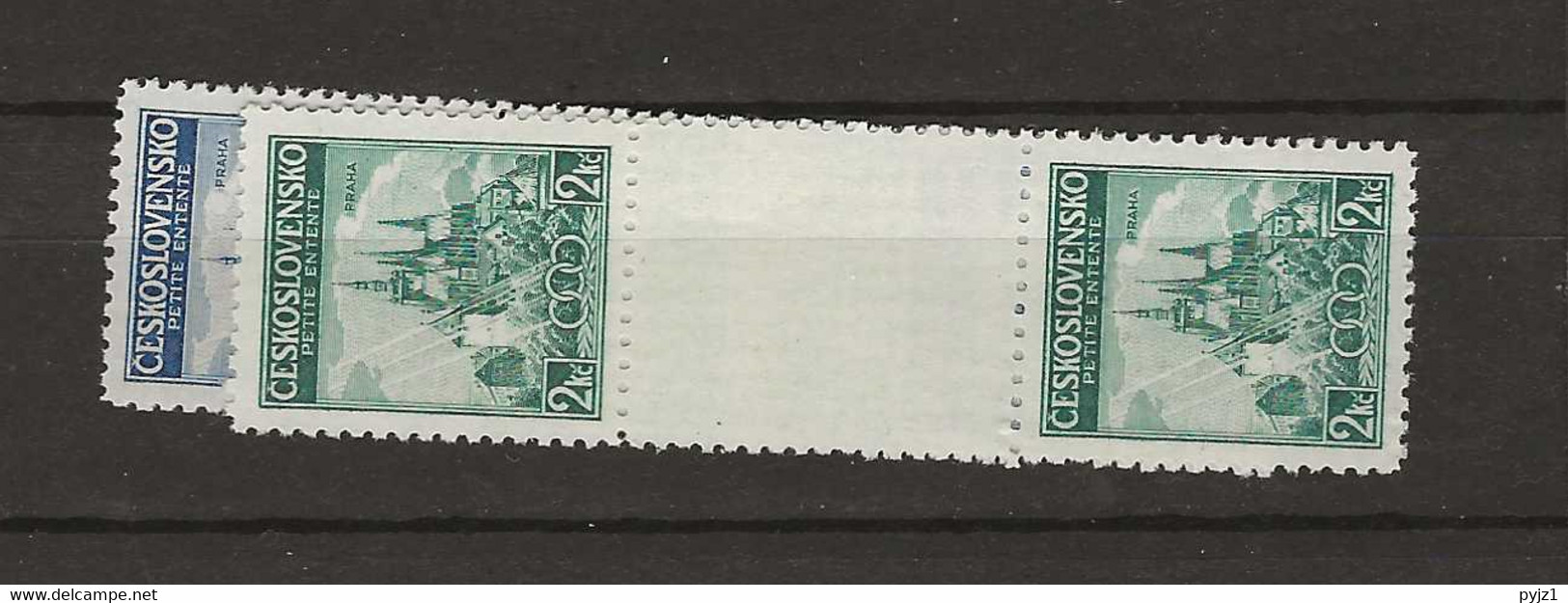 1937 MNH Czechoslovakia Mi 375-6 ZS Postfris** - Unused Stamps