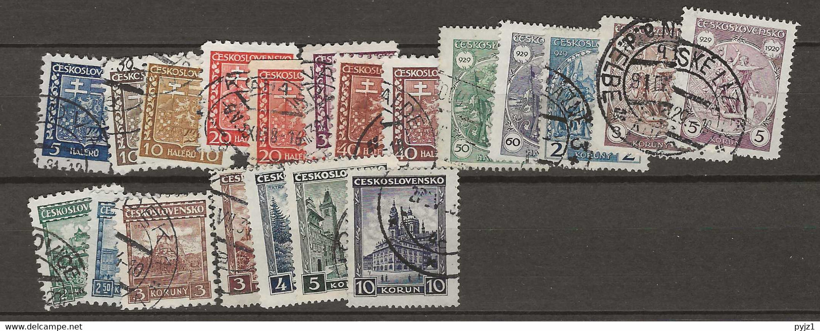 1929 USED Czechoslovakia Mi 277-94 (year Complete) - Used Stamps