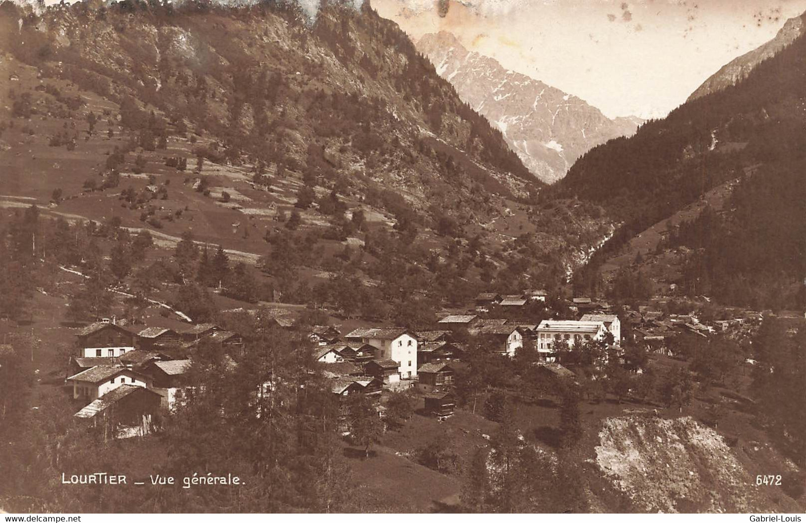 Lourtier Vue Générale Val De Bagnes - Bagnes