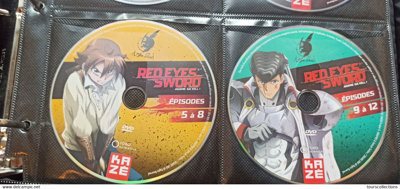 LOT 6 FILMS DVD MANGA RED EYES SWORD - épisodes 1 à 24 - Livré Sans Jaquettes Ni Classeur ! - Mangas & Anime