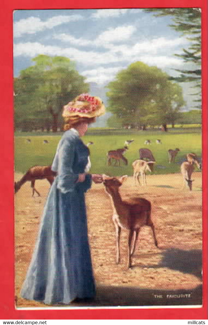 THE FAVOURITE  RAPHAEL TUCK COUNTRY LIFE SERIES        DEER - Tuck, Raphael