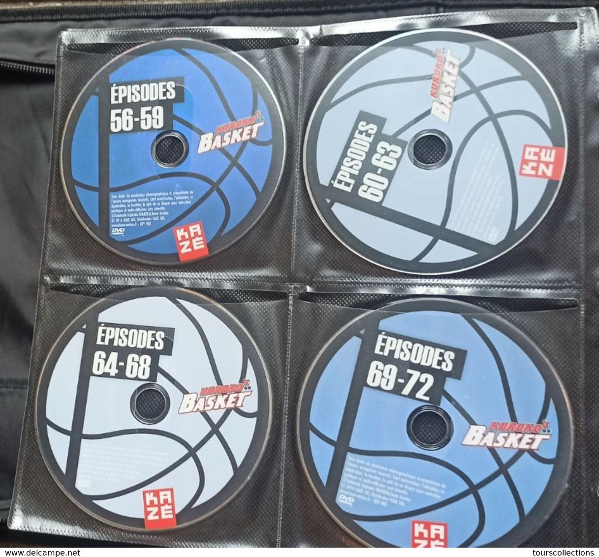 LOT 18 FILMS DVD MANGA KUROKO 'S BASKET - épisodes 1 à 75 + Le Film - Livré Sans Jaquettes Ni Classeur ! - Manga