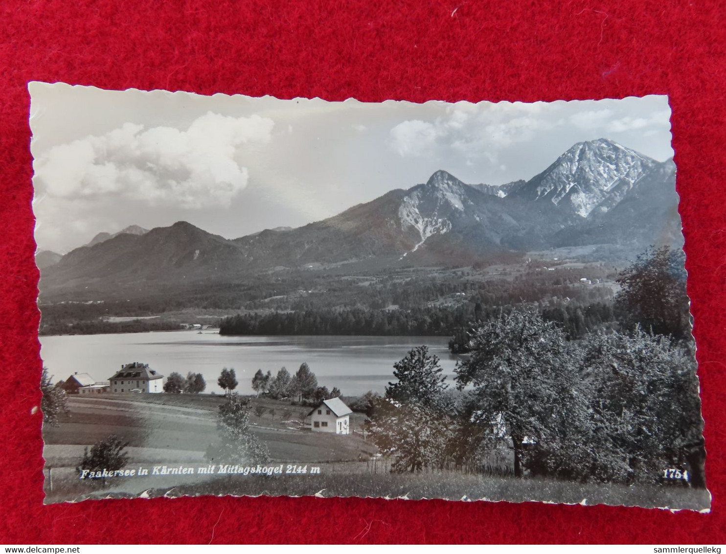 AK: Echtfoto - Faakersee In Kärnten Mit Mittagskogel, Ungelaufen (Nr. 880) - Faakersee-Orte