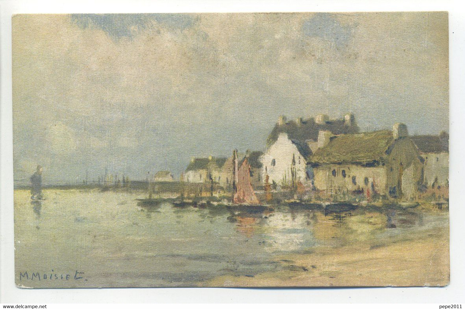 CPA - 29 Finistère - GUILVINEC - Vue Du Port - Aquarelle De M. Maisset - Guilvinec