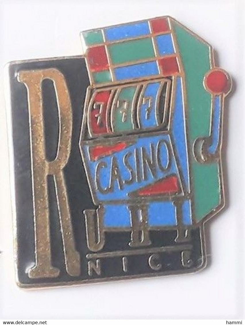 X212 Pin's Casino Jeux RUHL NICE Alpes Maritimes Bandit Manchot Qualité EGF Achat Immédiat - Jeux