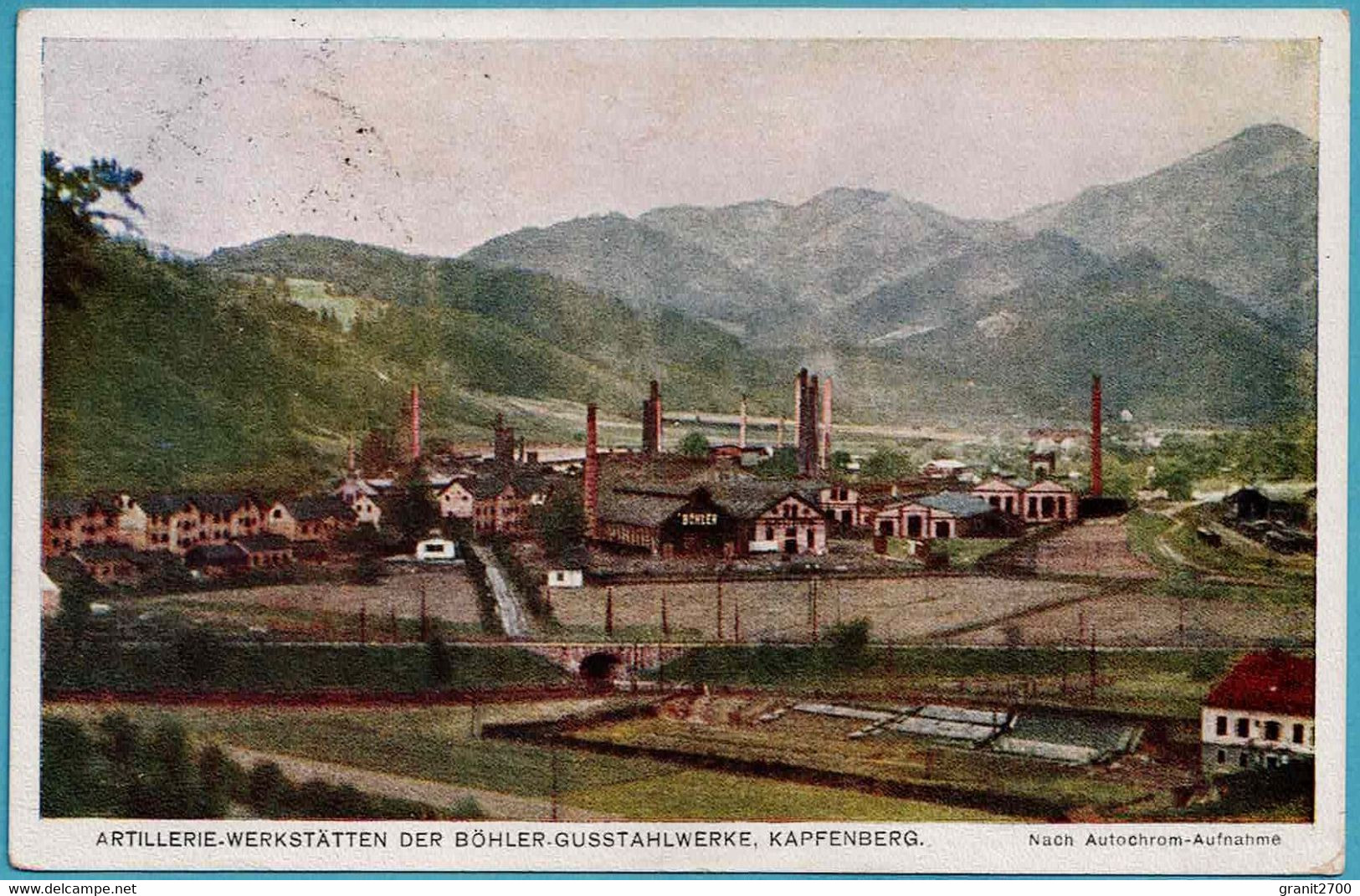 ARTILLERIE-WERKSTÄTTEN DER BÖHLER-GUSSTAHLWERKE, KAPFENBERG. 1914 - Kapfenberg