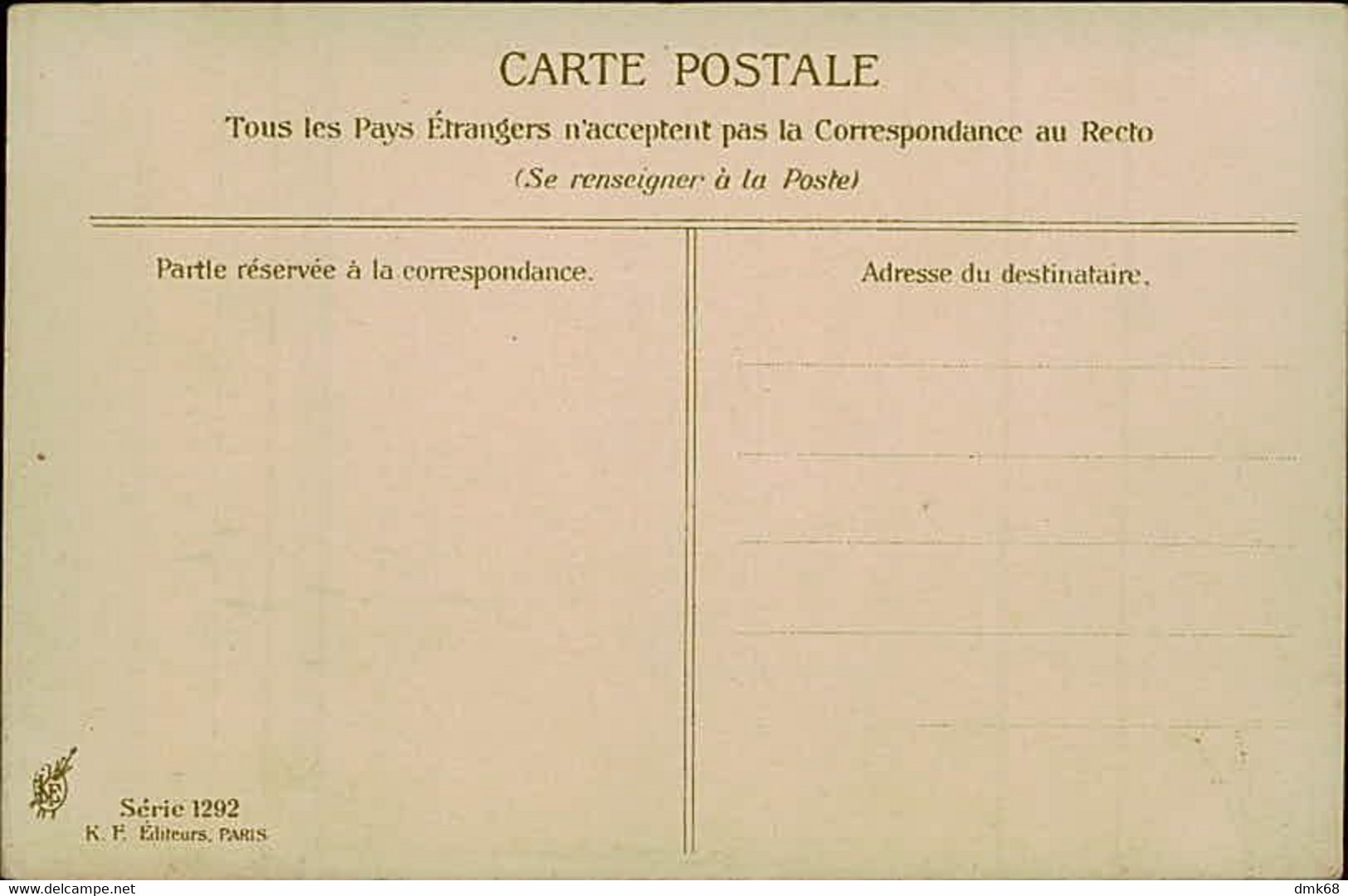 ASTI SIGNED 1910s POSTCARD - WOMAN - SERIE 1292 K.F. EDITEURS PARIS (3290) - Asti
