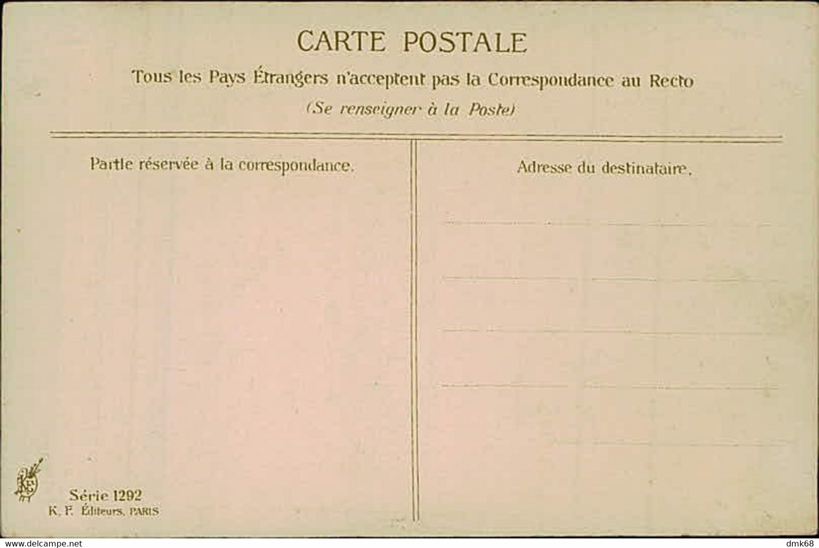 ASTI SIGNED 1910s POSTCARD - WOMAN - SERIE 1292 K.F. EDITEURS PARIS (3292) - Asti