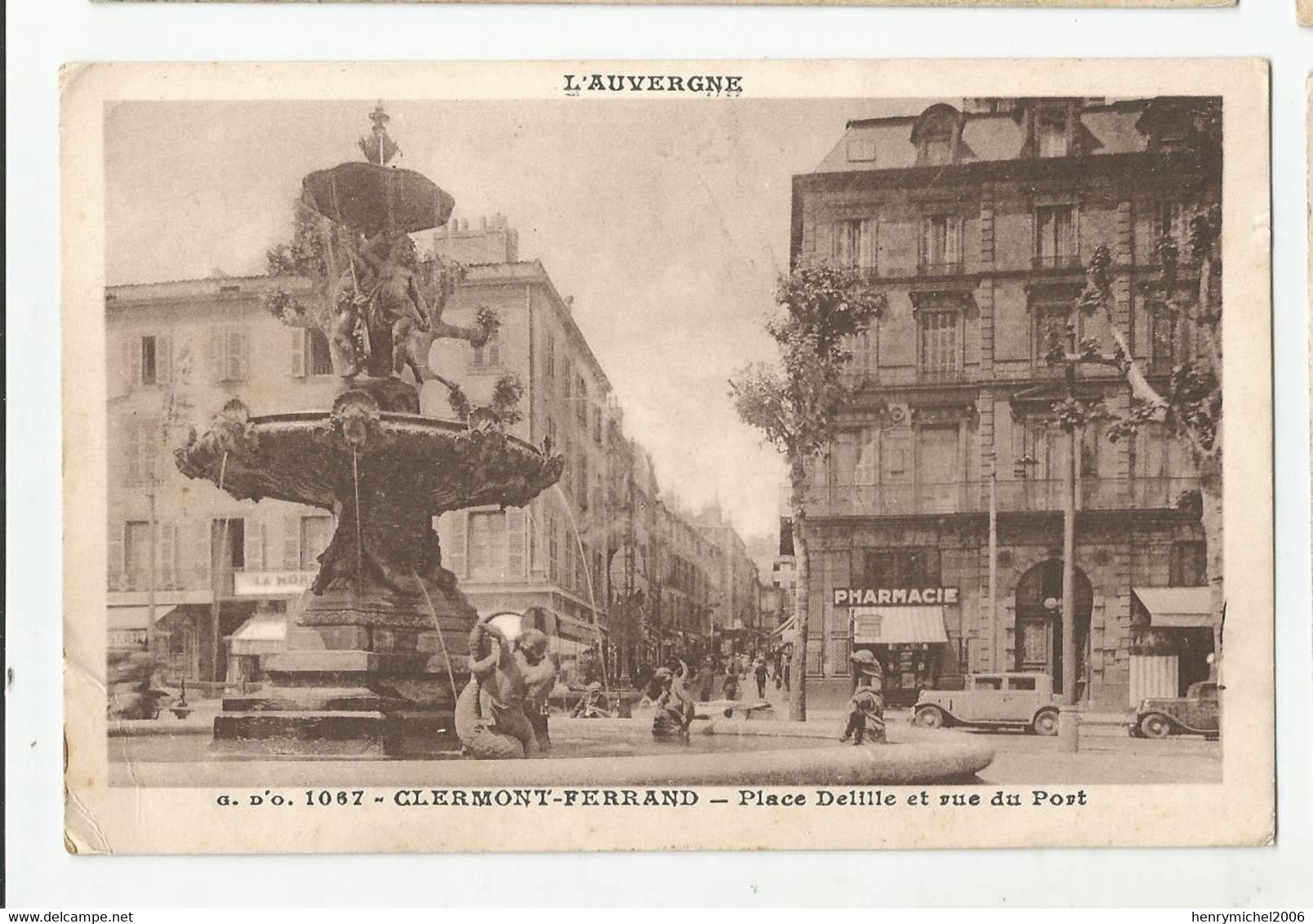 63 Clermont Ferrand Pharmacie Place Delille Et Rue Du Port 1945 - Clermont Ferrand