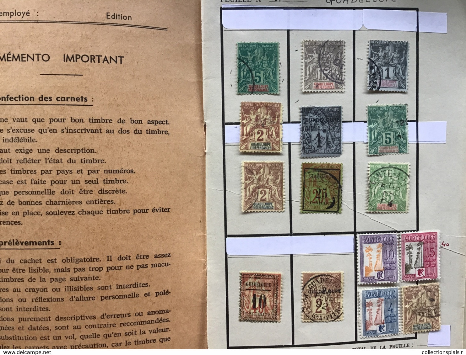 14 CARNETS REMPLIS DE COLONIES FRANÇAISES FRANCE MONACO