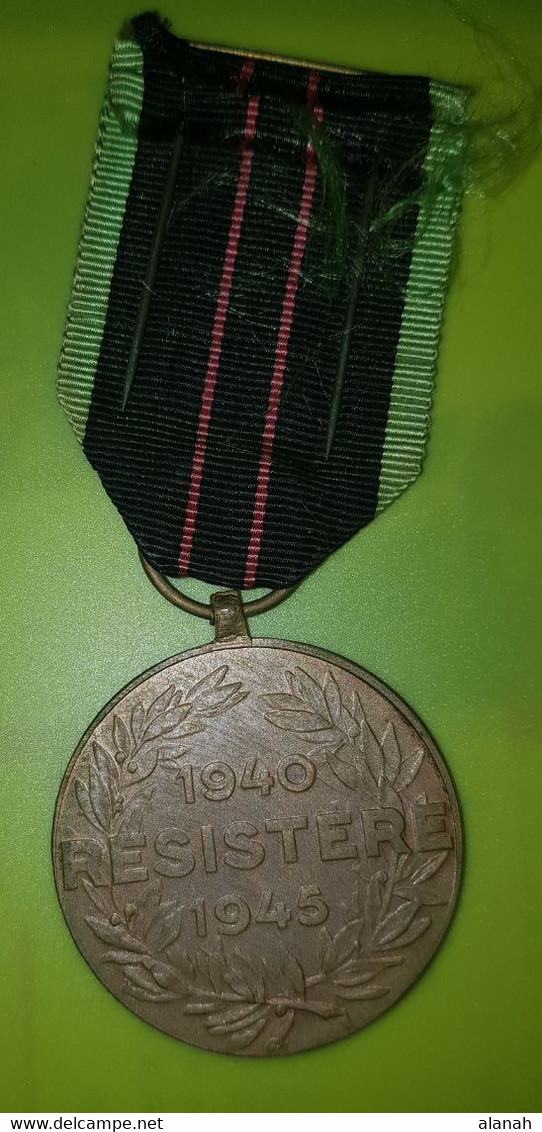 Médaille Belge RESISTERE 1940 1945 - Belgium