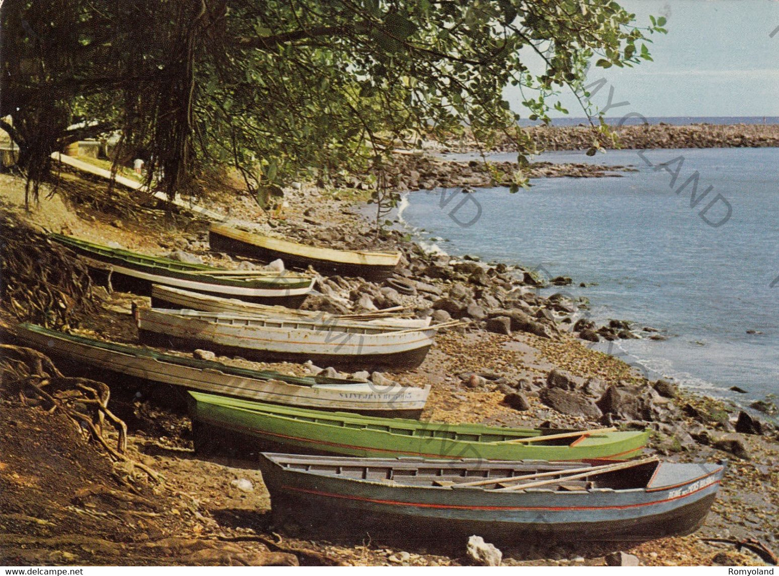 CARTOLINA  SAINT PIERRE (TERRE SAINTE),LA REUNION,FRANCIA,BARQUES DE PECHEURS,NON VIAGGIATA - Saint Pierre