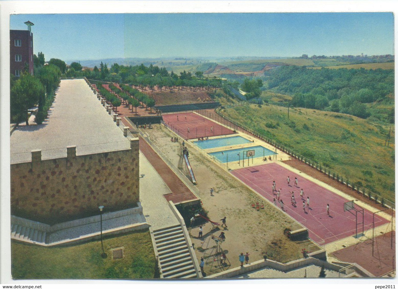 CPSM Italie ROME- Institut Saint-Dominique, Via Cassia - Terrain Des Jeux Et Sports Piscines - Enseignement, Ecoles Et Universités