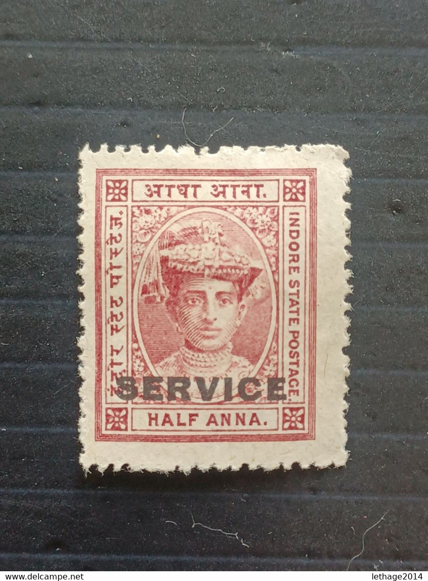 INDIAN FEUDATORY STATES INDORE 1904 MAHARAJA TUKOJI RAO III  GIBBONS N. S2-5 MNG - Holkar